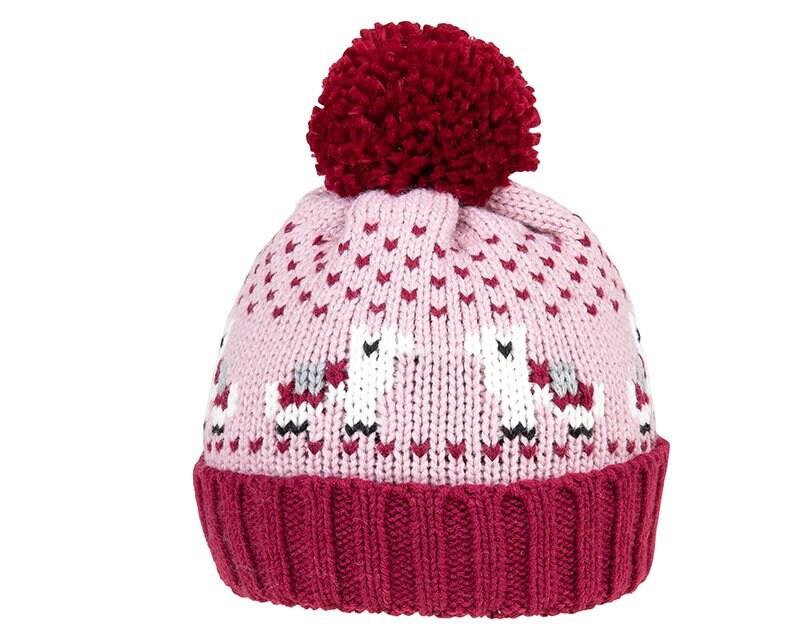 Llama Knitted Beanie Bobble Hat Children Woman Animal Pink Green Adult Kid Family Matching Style Christmas gift