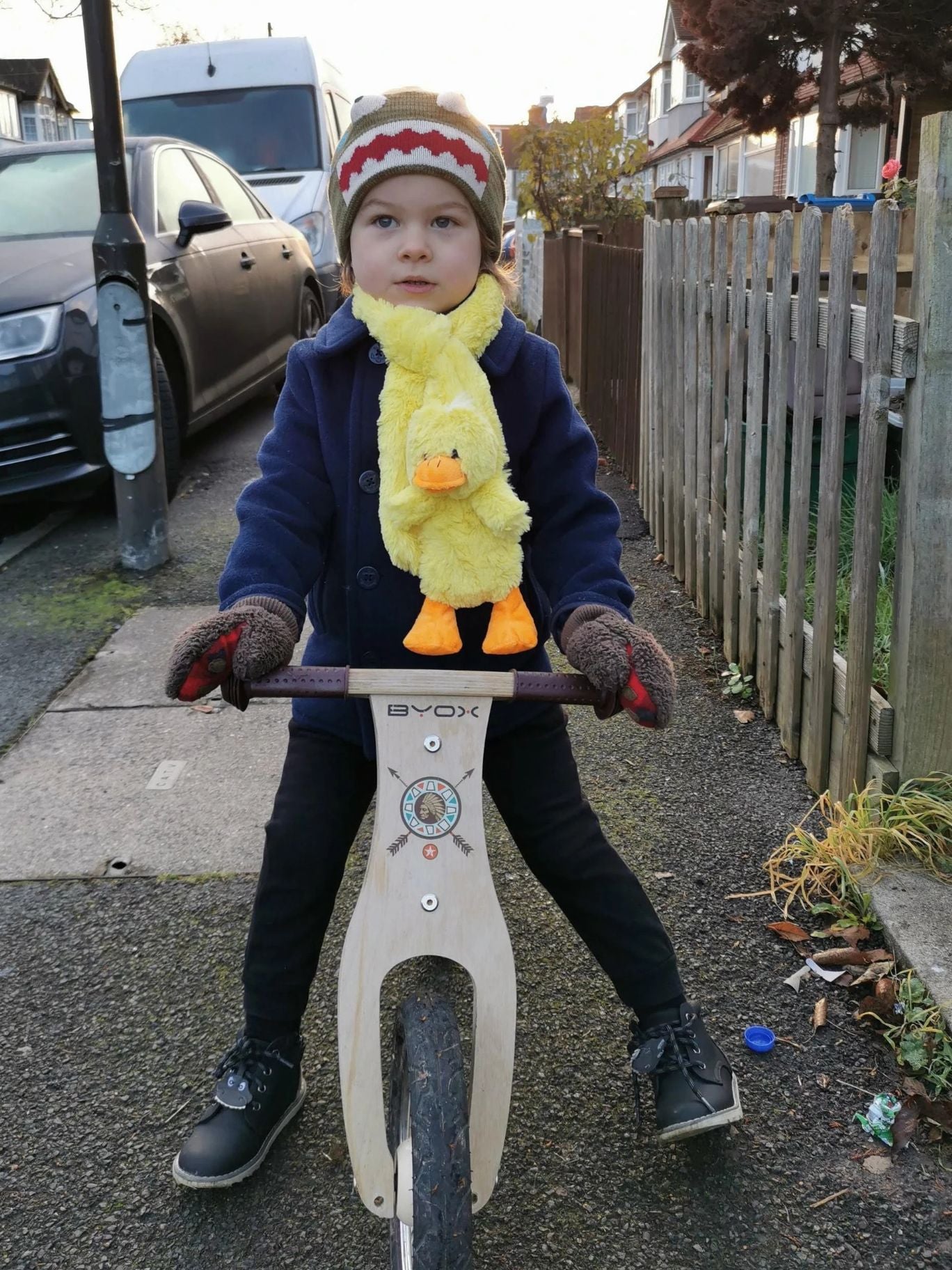 Children's Kid's Furry Animal Scarf Duck Frog Penguin Pony Puppy Westie Christmas Gift