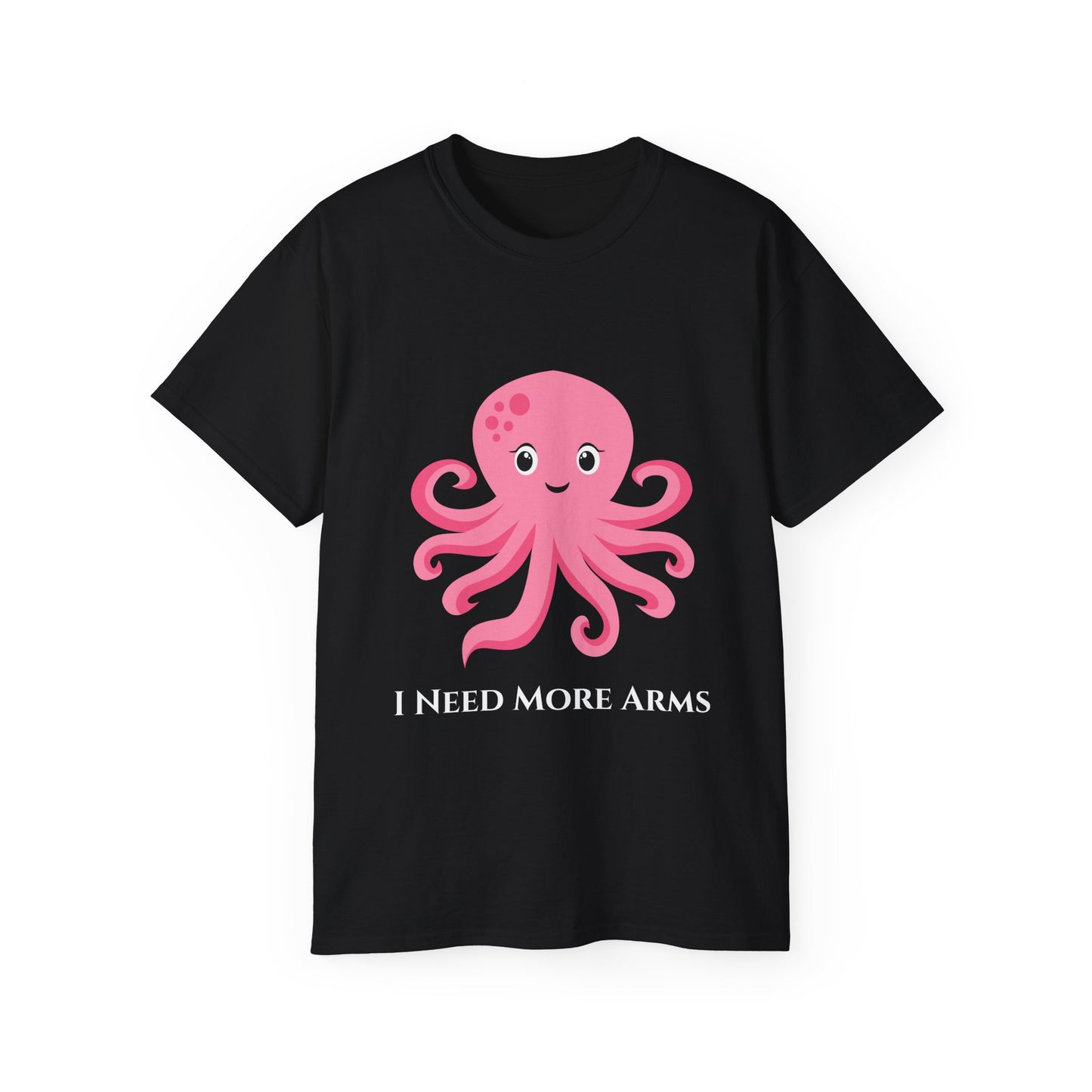 Cute Pink Octopus Graphic Tee — Kids' Playful Sea Creature Shirt Women