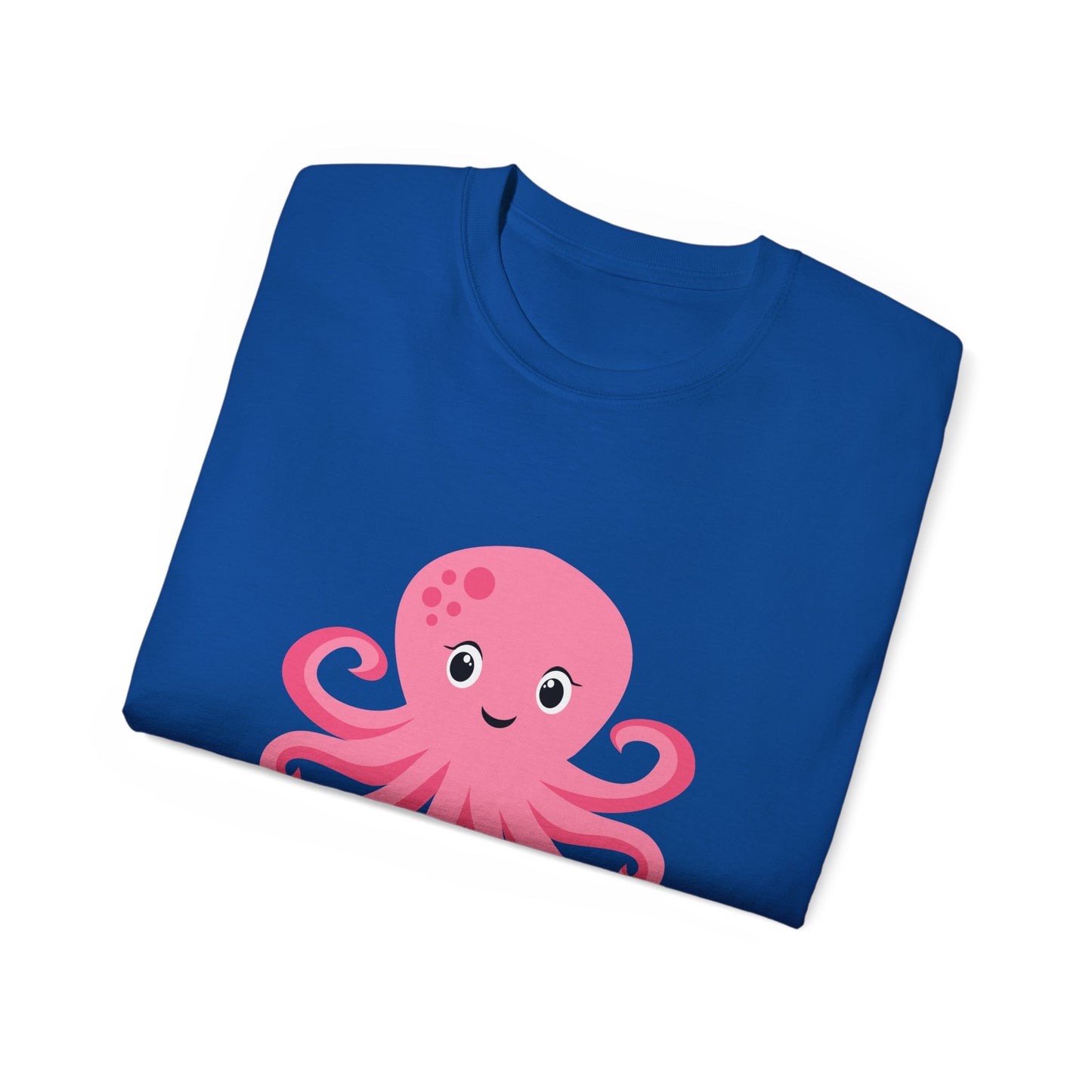 Cute Pink Octopus Graphic Tee — Kids' Playful Sea Creature Shirt Women