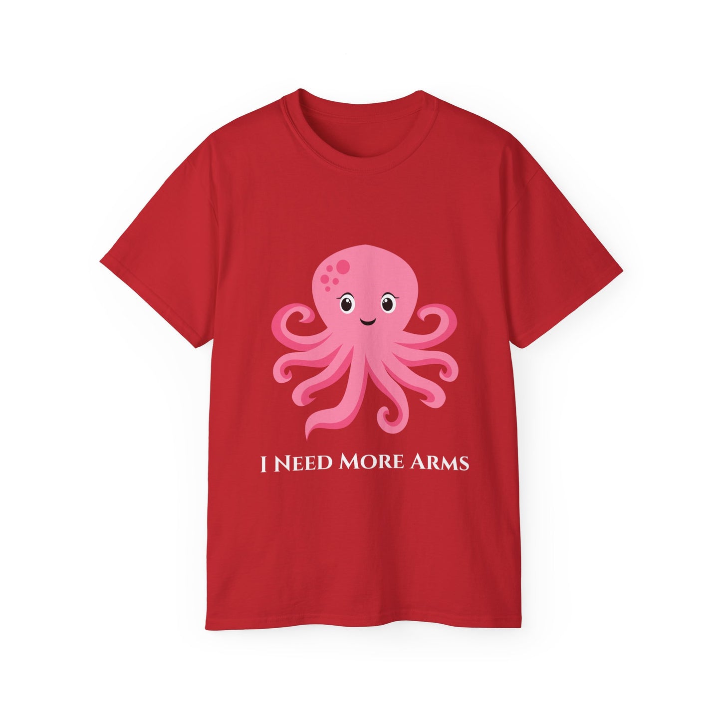 Cute Pink Octopus Graphic Tee — Kids' Playful Sea Creature Shirt Women