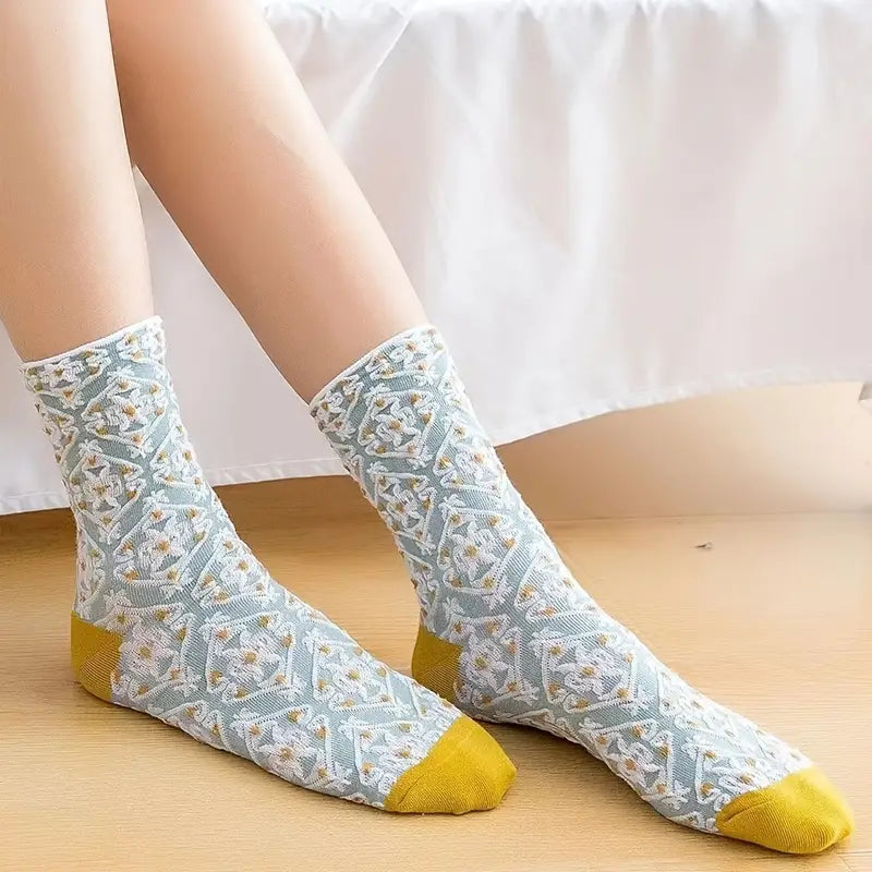 Vintage style ladies luxury feel socks