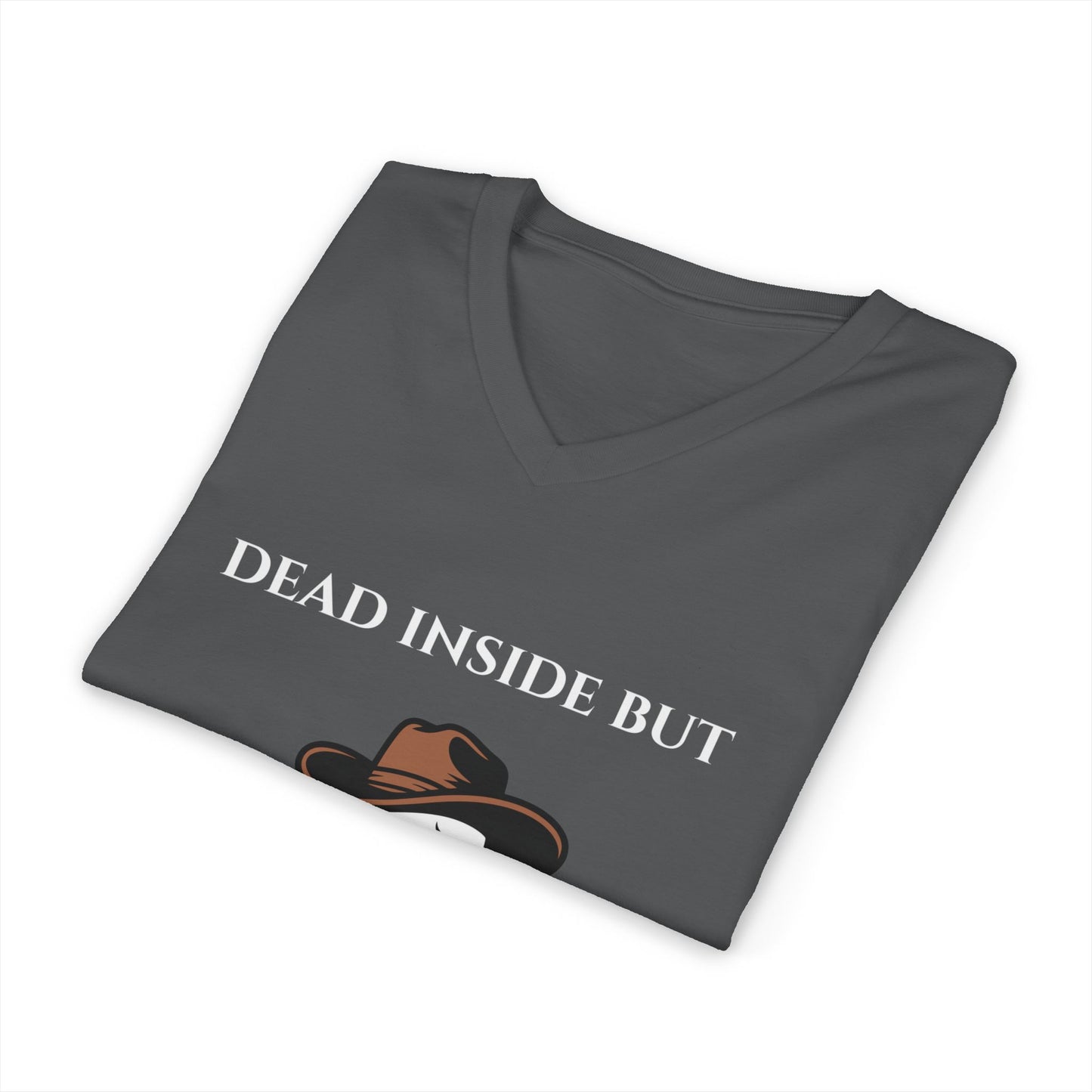 Dead Inside But Still Caffeinated V-Neck Tee