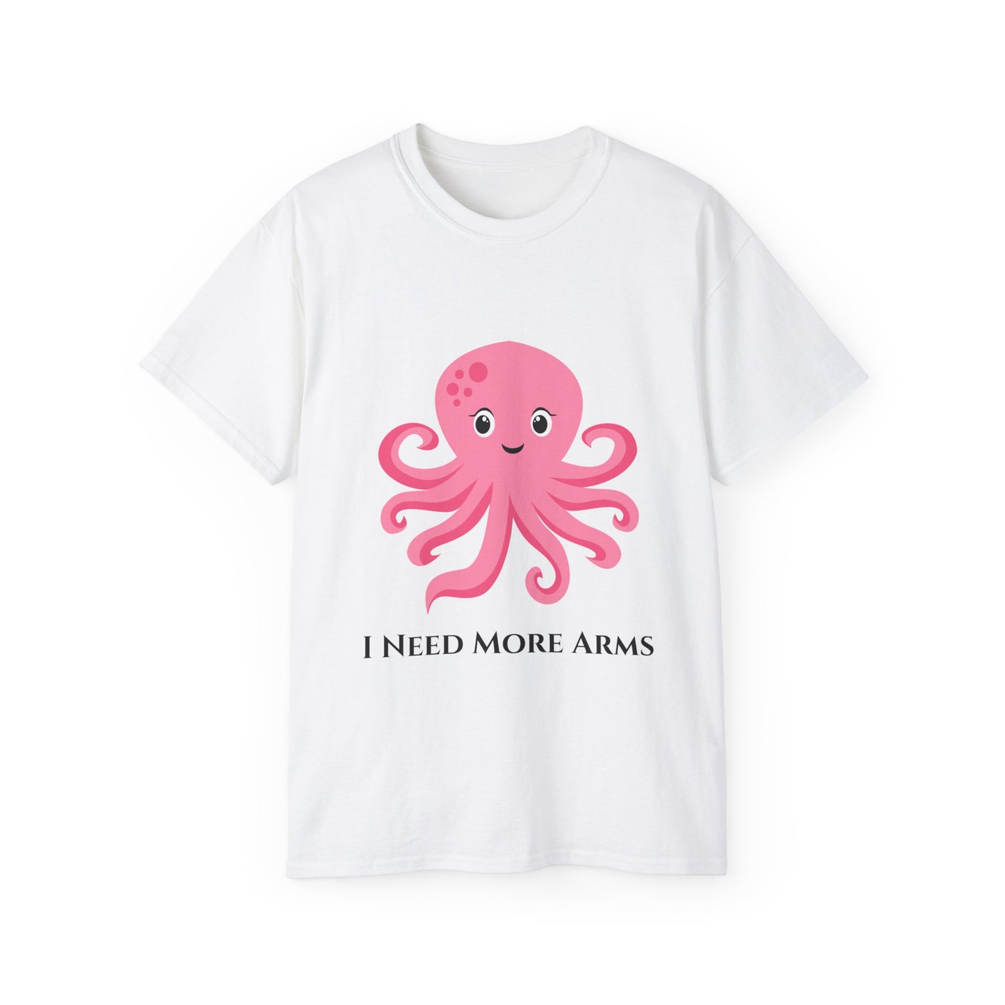 Cute Pink Octopus Graphic Tee — Kids' Playful Sea Creature Shirt Women