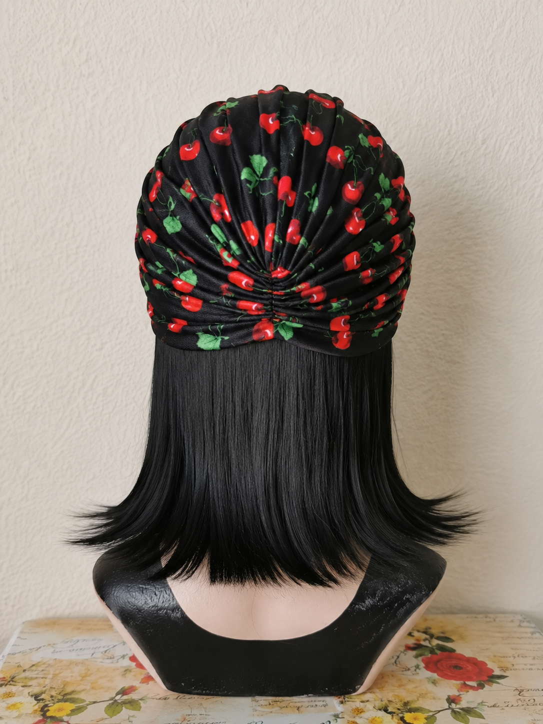 Cherry Blossom Vintage Turban
