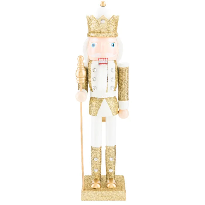 Traditional Wooden Soldier Nutcracker  Christmas Home Decoration - Gift Ornament  28cm 11in Red Green Gold