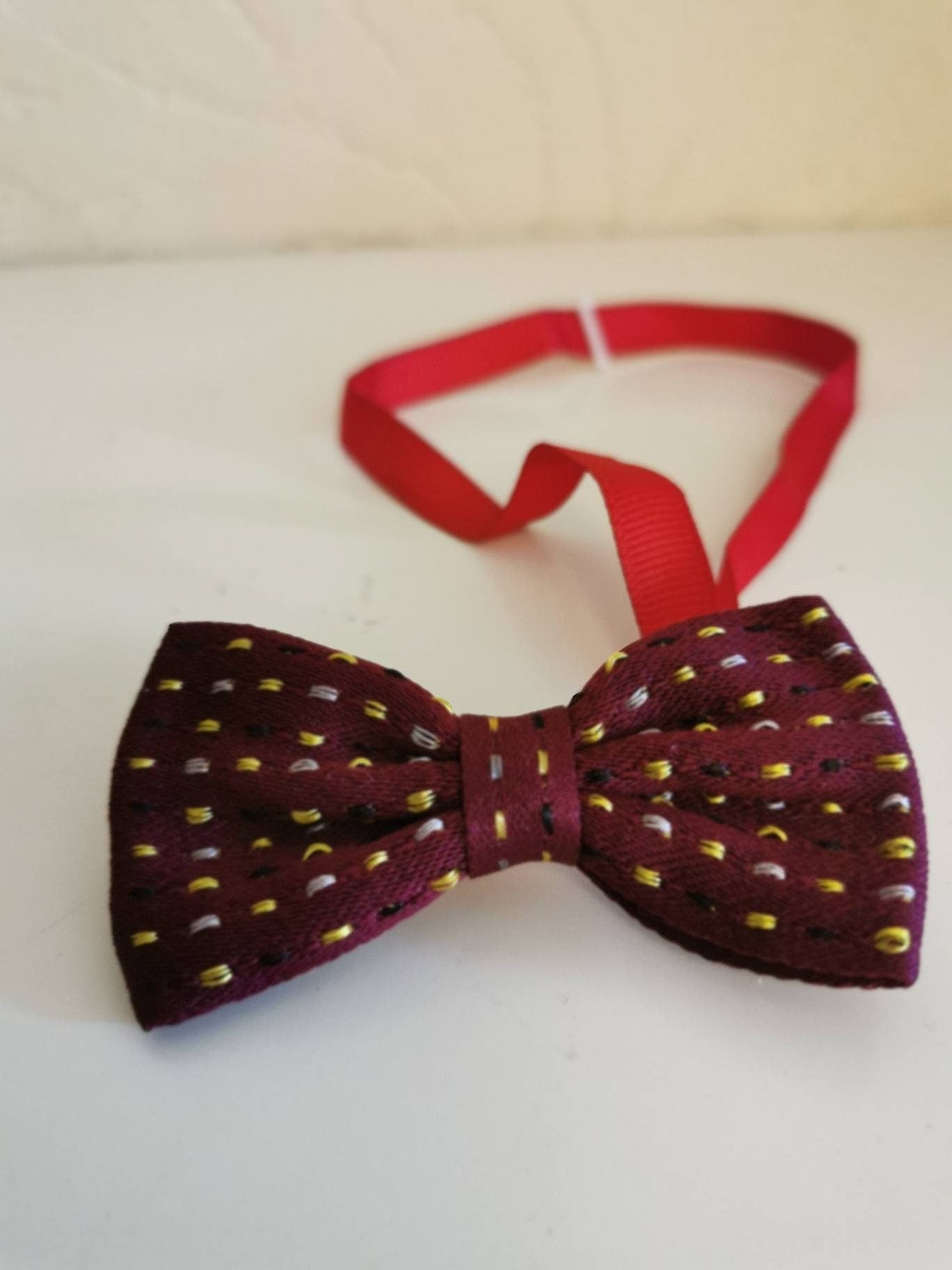 Stylish Cat Kitten Guinea Pig Collar Bowtie Fashion Bow Tie Pet Outfit Small Dog Puppy